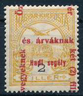 ** 1915 Hadisegély 2f Látványosan Elcsúszott Felülnyomással / Mi 163 With Shifted Overprint - Sonstige & Ohne Zuordnung