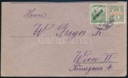 1919 Levél Sürgős 2f + Arató 5f Bérmentesítéssel Bécsbe (hiányzik A Hajtóka) - Other & Unclassified