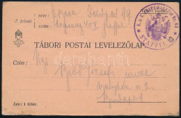 ~1917 Tábori Posta Levelezőlap "K.u.k. Korpsmagazin Nr. 40 / Staffel 10" - Other & Unclassified