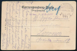 1918 Táncos Képeslap "...F.H.B. 5/27" Tábori Posta Bélyegzéssel Losonczra Küldve - Sonstige & Ohne Zuordnung