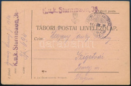 1918 Tábori Posta Levelezőlap "K.u.k. Sturmbaon 36." + "TP 634 - Otros & Sin Clasificación