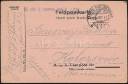1918 Tábori Posta Levelezőlap "M.kir. 3. Honvéd Ezred" + "TP 433 A" - Sonstige & Ohne Zuordnung