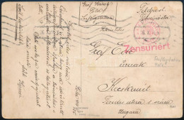 1914 Tábori Posta Képeslap "K.u.k. Seeflugstation Pola" - Sonstige & Ohne Zuordnung