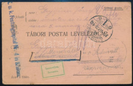 1914 Tábori Posta Levelezőlap "K.u.k. Festungsspital Nr. 4 In Krakau" , "Ismeretlen" Jelzéssel - Other & Unclassified