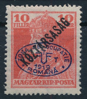 ** Debrecen 1919 Károly/Köztársaság 10f, Bodor Vizsgálójellel (papírránc / Paper Crease) - Autres & Non Classés