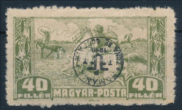 * Debrecen II. 1920 40f Közönséges Papíron, Fordított Felülnyomással / Mi 87x With Inverted Overprint. Signed: Bodor - Altri & Non Classificati