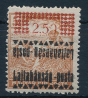 ** Nyugat-Magyarország III. 1921 2,50/5f Fordított, Kettős Felülnyomással / With Inverted, Double Overprint. Signed: Bod - Other & Unclassified