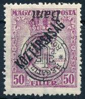 ** Nagyvárad 1919 Zita /Köztársaság 50f Fordított Felülnyomással, Bodor Vizsgálójellel - Otros & Sin Clasificación