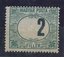 ** 1920 Magyar Posta Portó (V.) 2f Látványosan Eltolódott értékszámmal - Sonstige & Ohne Zuordnung