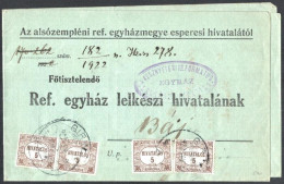 1922 Nyomtatvány 4 X Hivatalos 5K Bérmentesítéssel - Sonstige & Ohne Zuordnung