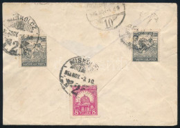 1926. Nov. 3. Levél Vegyes Bérmentesítéssel Miskolcról Budapestre / Cover With Mixed Franking - Sonstige & Ohne Zuordnung