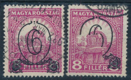 O 1931 Kisegítő Bélyegek 6/8f Hiányos Felülnyomattal + Támpéldány - Sonstige & Ohne Zuordnung