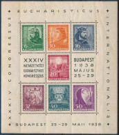 ** 1938 Eucharisztikus Blokk A Tervező Neve Nélkül, Harmadosztályú Minőségben (100.000) (stain, Folded, Creases) - Altri & Non Classificati