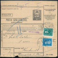 1933 Csomagszállító "M.KIR.POSTA 14" Bélyegzéssel - Other & Unclassified