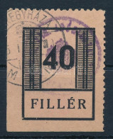 O Nyíregyháza I. 1944 40f. Signed: Leitold (40.000) - Sonstige & Ohne Zuordnung