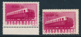 (*) 1946 Vasútjubileum 40 Ezer AP Az értékszám 4 Mm Eltolódásával + Támpéldány - Andere & Zonder Classificatie