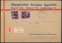 1945 (3. Díjszabás) Budapest Helyi Ajánlott Levelezőlap 2 Bélyeggel - Other & Unclassified