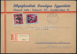 1945 (3. Díjszabás) Budapest Helyi Ajánlott Levelezőlap 2 Bélyeggel - Sonstige & Ohne Zuordnung