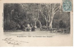 CPA13- ROQUEFAVOUR- La Terrasse Chez Arquier - Roquefavour