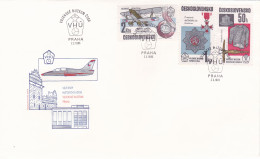 AVIATION COVERS  FDC  CIRCULATED 1985Tchécoslovaquie - Cartas & Documentos
