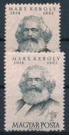 O 1953 Karl Marx Két Sorral Szélesebbre Fogazva + Támpéldány - Otros & Sin Clasificación