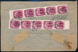 1950 Helyi Expressz Levél 10 X 40f Portózással, "NYÍREGYHÁZA", Ritka - Autres & Non Classés