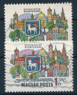 O 1969 Dunakanyar 1Ft Jelentős Színeltéréssel, A Szürkéskék Hegy Lila Színű + Támpéldány - Other & Unclassified