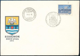 1975 Szolnok 5Ft Nagy Fehér Folttal FDC-n - Autres & Non Classés