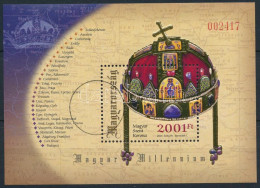 2001 Magyar Szent Korona MINTA / SPECIMEN Blokk - Sonstige & Ohne Zuordnung