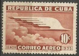 CUBA CORREO AEREO YVERT NUM. 23 NUEVO SIN GOMA - Luftpost