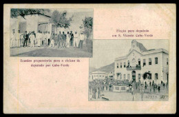 CABO VERDE-Reunião Preparatoria Para A Eleição De Deputado Por C.Verde.Eleção Para Deputado Em S.Vicente..carte Postale - Cap Verde