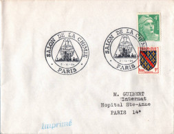 N°615 V -cachet Salon De La Chimie -Paris -1955- - Scheikunde