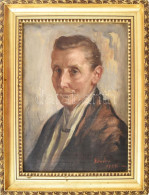 Biasini Mária (1866-1937): Portré, 1926. Olaj, Vászon. Jelezve Jobbra Lent. Apr5ó Felületi Sérülésekkel. Dekoratív Faker - Autres & Non Classés