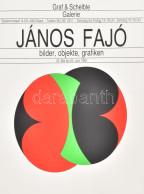 Fajó János (1937-2018): Kompozíció (cím Nélkül), Graf & Schelble Galerie, Basel, Kiállítási Plakát, 1991. Szitanyomat, P - Other & Unclassified