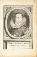 VII. Albert (1559-1621) Habsburg-házi Osztrák Főherceg Portréja, Rézmetszet, Papír, Jelzés Nélkül, Foltos, Lapszéli Apró - Engravings