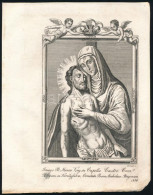 1836 Dorneck, Joseph (működött Bécsben, Az 1820-1830-as években): Mária-kegykép A Királyfai Fájdalmas Szűz Kegyhelyén (I - Gravure