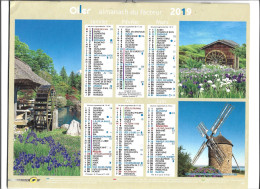 Calendrier 2019 Photos Moulins à Eau Et à Vent, Tous Pays Europe (France Craca Plouezec 22) - Formato Grande : 2001-...