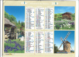 Calendrier 2019 Photos Moulins à Eau Et à Vent, Tous Pays Europe (France Craca Plouezec 22) - Groot Formaat: 2001-...