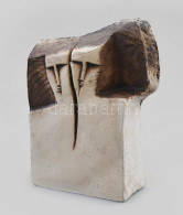 Szignózott Jókívánság Szobor (Wishing Well Sculptur), Jelzéssel, Keménycserép(?), Hibátlan, M: 9,5 Cm - Other & Unclassified