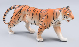 Nagy Tigris Figura. Jelzés Nélkül, Kis Kopással 39 Cm, M: 19 Cm - Altri & Non Classificati