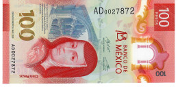 MEXICO NLP (=B715a ) 100 PESOS 8 MAY 2020 #AD Different Signature  UNC. - México