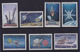 Kuba 1973 Raumfahrt Satelliten  Mi.-Nr. 1864-1870 ** - Otros & Sin Clasificación