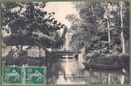 CPA  - ESSONNE - BOURAY - LE PONT ET LE MOULIN - Animation, Barque, Attelage Citerne - Andere & Zonder Classificatie