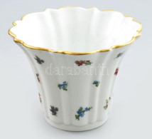 Hüttl Tivadar, Aquincum Porcelán Kínáló Tál. Kézzel Festett, Jelzett, Hibátlan D: 12 Cm, M: 9 Cm - Other & Unclassified