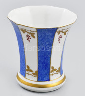 Kézzel Festett Porcelán Váza. Jelzett, Kis Kopással M: 12 Cm - Other & Unclassified