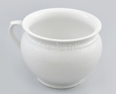 Antik Porcelán éjjeli Edény. Jelzés Nélkül, Kis Lepattanással, M: 15 Cm - Sonstige & Ohne Zuordnung