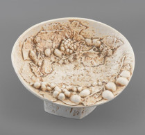 Világhy Árpád: Gyümölcskínáló, Biszkvit Porcelán, Jelzéssel, Hibátlan, M: 16,5 Cm, Sz: 26,5 Cm - Other & Unclassified