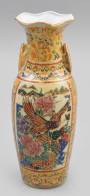 Kínai Váza, Porcelán, Jelzéssel, Kis Kopással, M: 20 Cm - Other & Unclassified