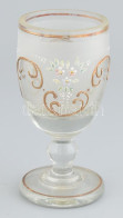 Biedermeier Talpas üveg Pohár, Korának Megfelelő Kopásokkal, M: 14 Cm - Glass & Crystal