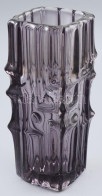 Vladislav Urban (1937-2022), Sklo Union: Design üveg Váza. Cca 1960, öntött, Anyagában Színezett Türkiz üveg. Jelzés Nél - Glas & Kristall